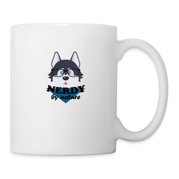 Nerdy von Natur Husky - Tasse - Weiß - Rechts