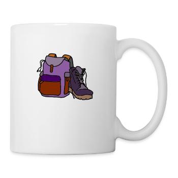 randonneur /Trail / Trek - Mug blanc - blanc - Droite