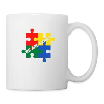 We are family. Nous sommes une famille - Mug blanc - blanc - Droite