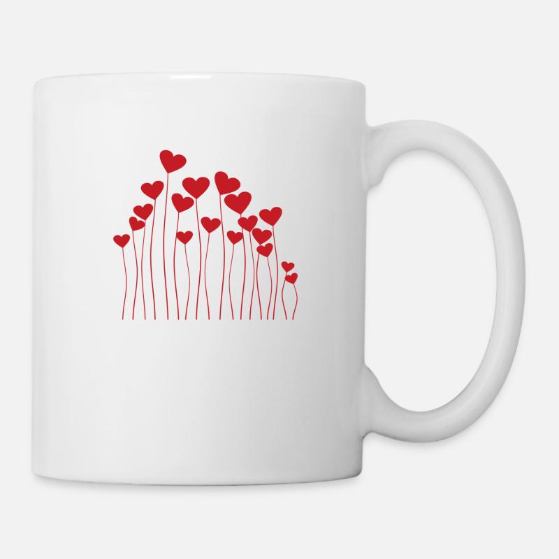 Ballon de cœur - Mug blanc - blanc