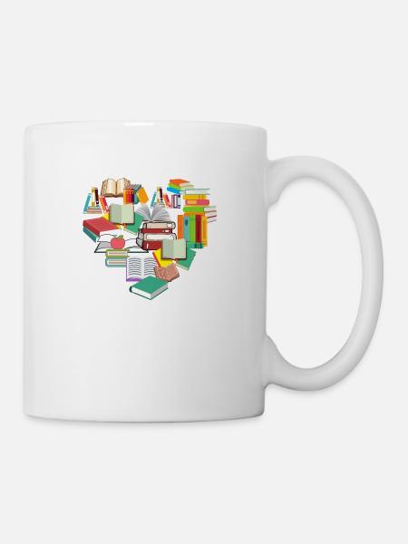 Livres 1 - Mug blanc - blanc