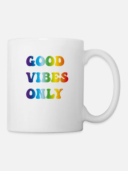 good vibes only - Mug - white