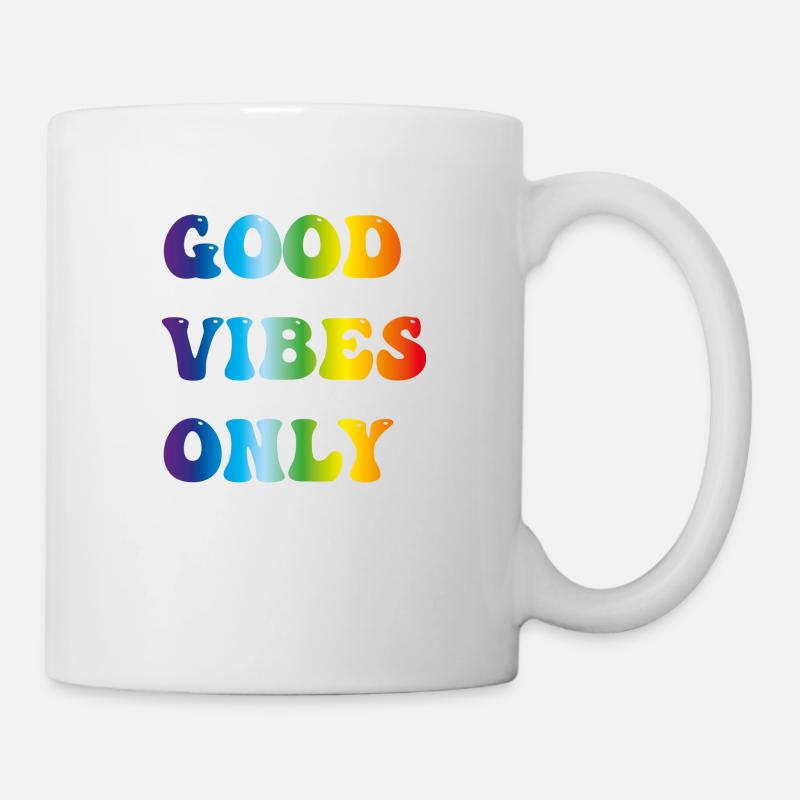 good vibes only - Tasse - Weiß