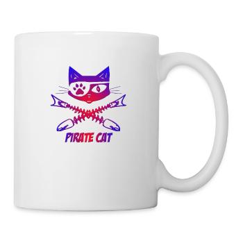 pirate cat - Mug - white - Right