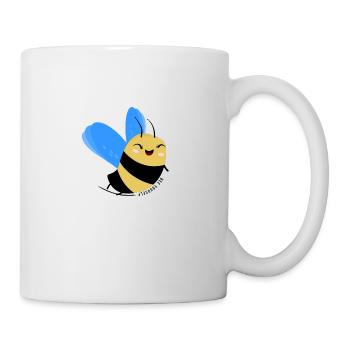 Funny Bee: Bee Yourself - Tasse - Weiß - Rechts