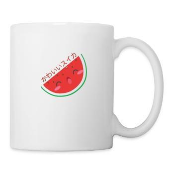 sandia kawaii - Mug blanc - blanc - Droite