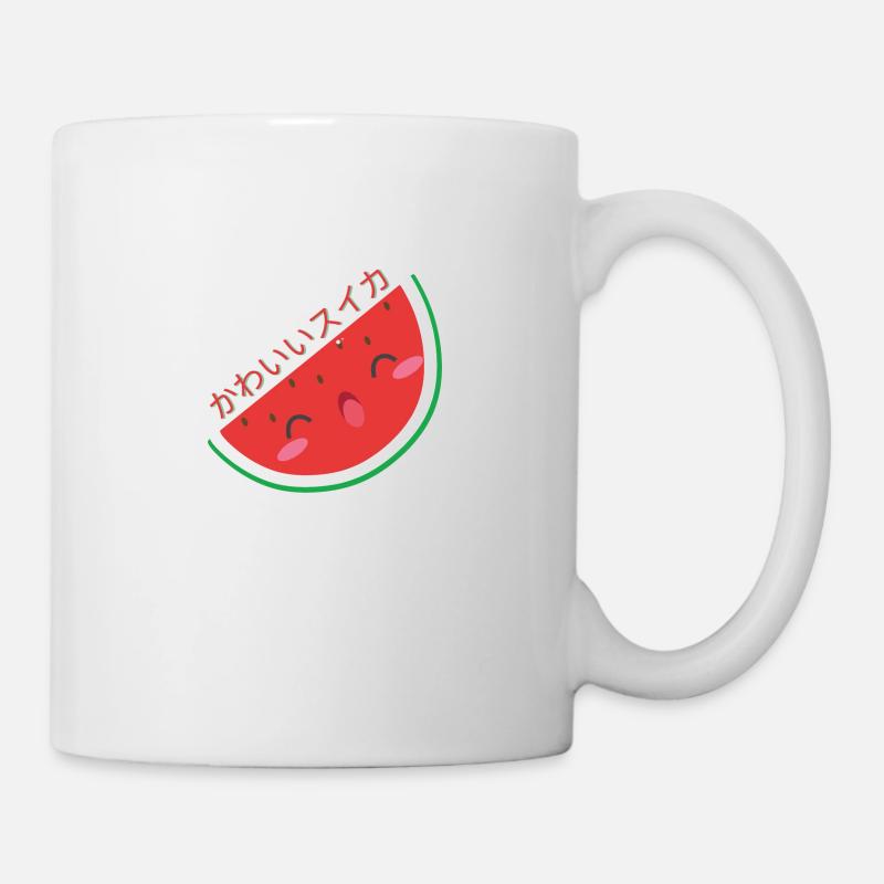 kawaii sandia - Tasse - Weiß