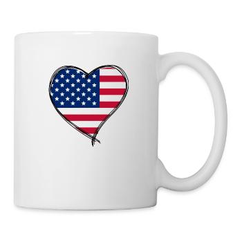 Heart USA - Mug - white - Right