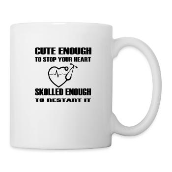 Nurse Krankenschwester Doktor - Tasse - Weiß - Rechts