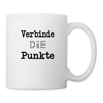 Verbinde die Punkte - Tasse - Weiß - Rechts