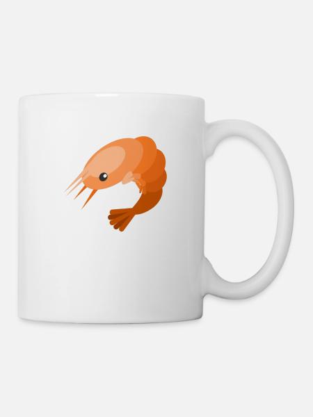 crevette - Mug blanc - blanc