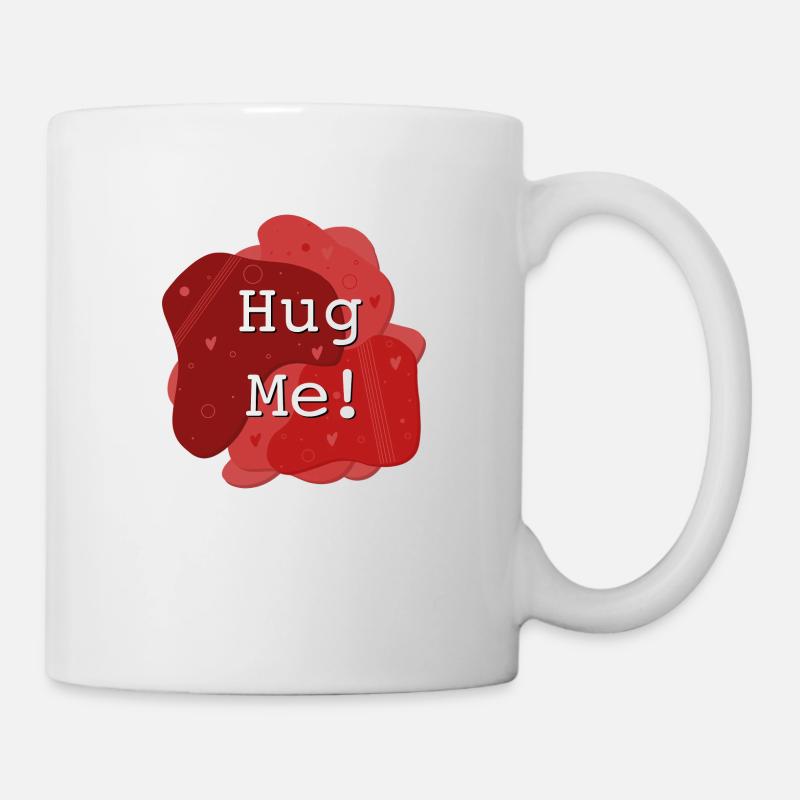 Fais-moi un câlin! Fais-moi un câlin! Illustration - Mug blanc - blanc