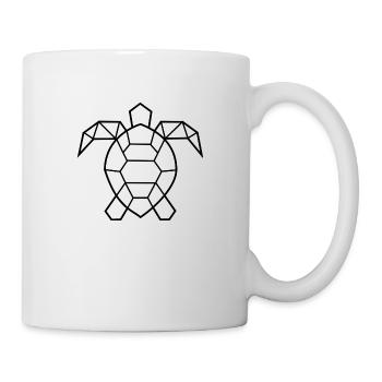 Tortue géométrique - Mug blanc - blanc - Droite