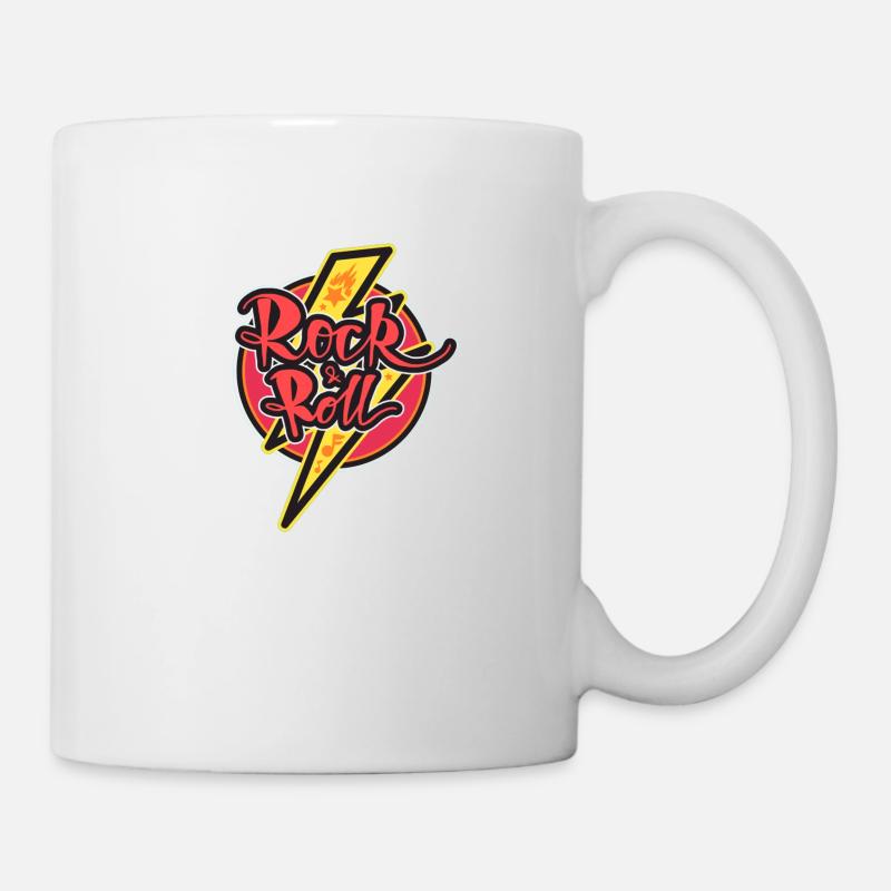 rock roll - Mug - white