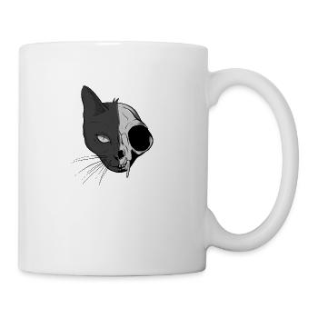 Le chat de Schrödinger - Mug blanc - blanc - Droite
