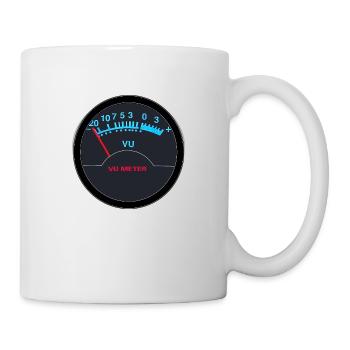 VU Meter Analogique Rétro Audio Rétro - Mug blanc - blanc - Droite