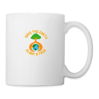 Earth Day Save the earth plant a tree Geschenke Idée - Mug blanc - blanc - Droite