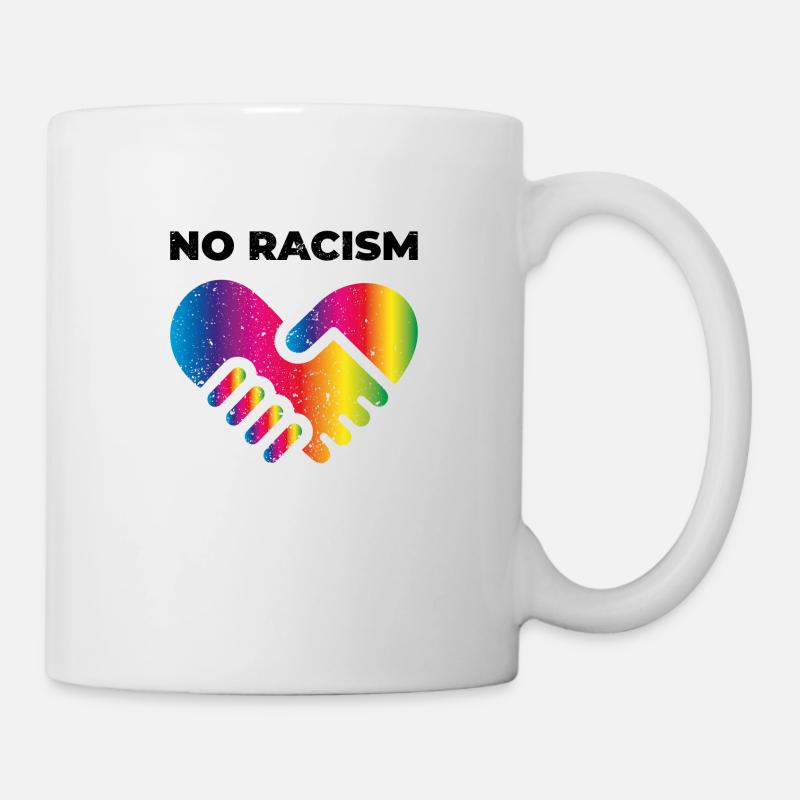 No racism gift tolerance human rights - Mug - white