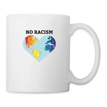 No racism Toleranz Geschenk Menschenrechte - Tasse - Weiß - Rechts