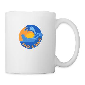 Find a wave Bodysurf Bodysurfing Gift Idea - Mug - white - Right