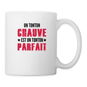 un Tonton Chauve est un Tonton Parfait - Mug blanc - blanc - Droite