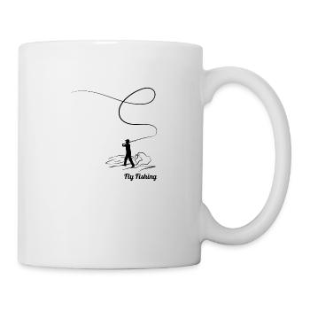 Fly fishing gift fishing trip fishing day - Mug - white - Right
