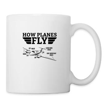 How planes fly gift pilot plane copilot - Mug - white - Right