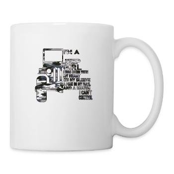 B Je suis un amoureux jeep jeep fille - Mug blanc - blanc - Droite