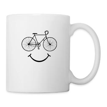 Bicycle Smile _black - Mug - white - Right