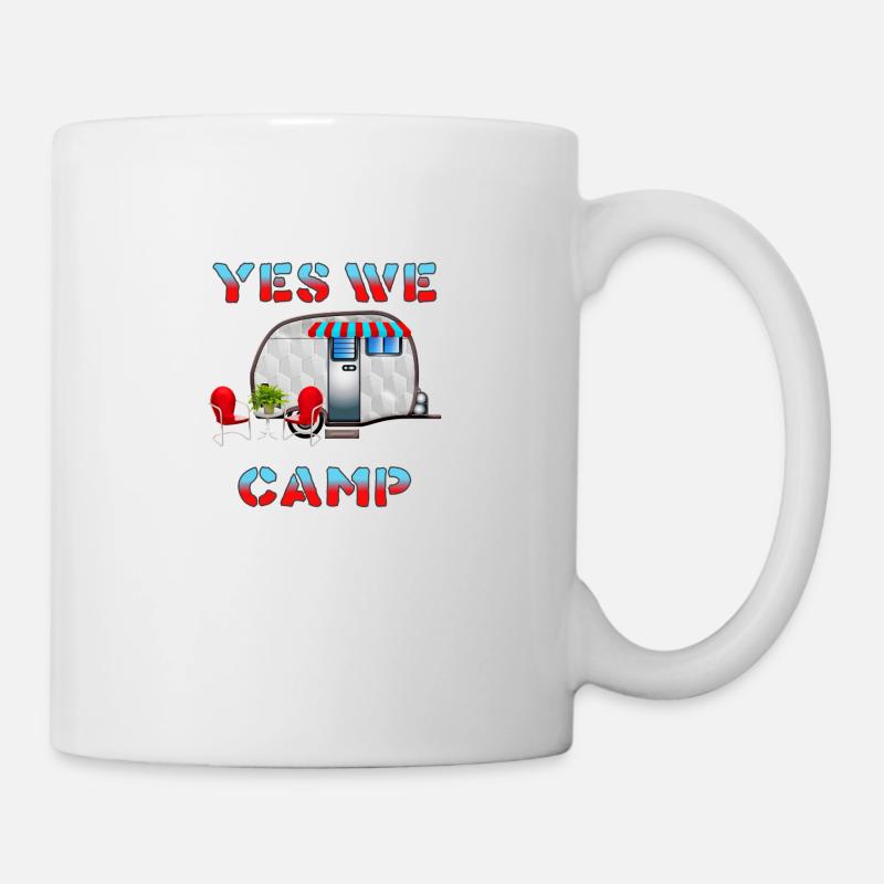 Yes We Canip Caravan Art - Mug blanc - blanc