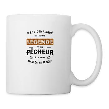 LÉGENDE ET PÊCHEUR - Mug blanc - blanc - Droite