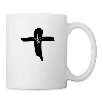 Croix chrétienne, Faith - Mug blanc - blanc - Droite