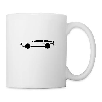 Voiture de sport DeLorean _minimal _black - Mug blanc - blanc - Droite