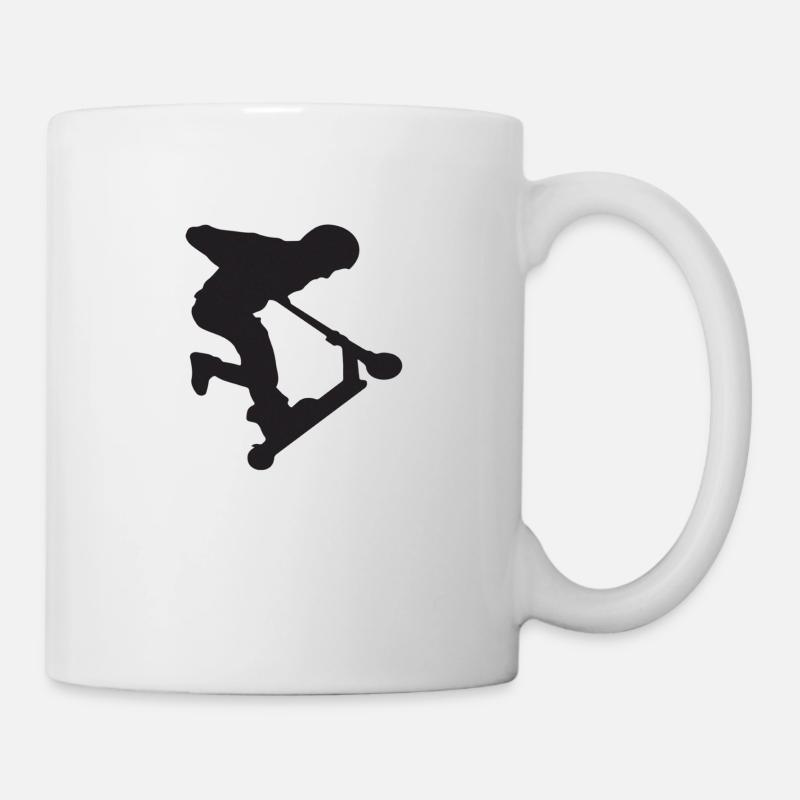 Scooter trick - Mug blanc - blanc