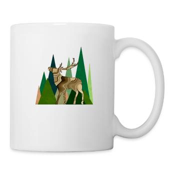 cerf - Mug blanc - blanc - Droite