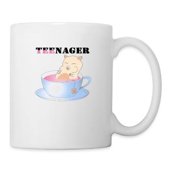 Teenager, Tee-Nager - Tasse - Weiß - Rechts