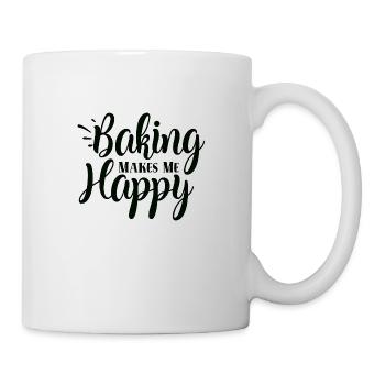 La cuisson me rend heureux - Mug blanc - blanc - Droite