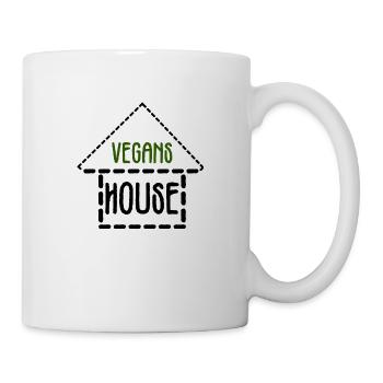 vegan house - Mug - white - Right