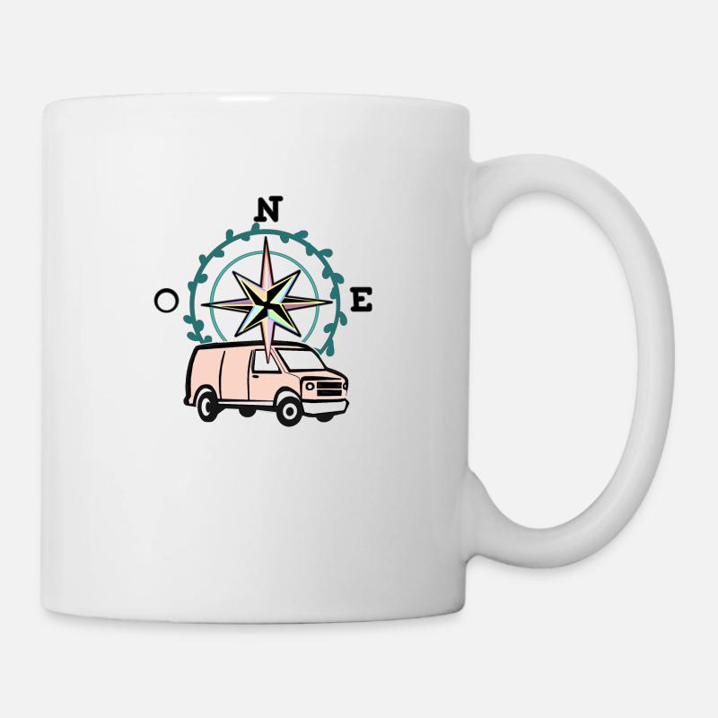 VAN LIFE VANLIFER NOMADS - Mug blanc - blanc