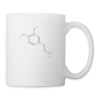 Dopamine Molecule - Colored Structural Formula - Mug - white - Right