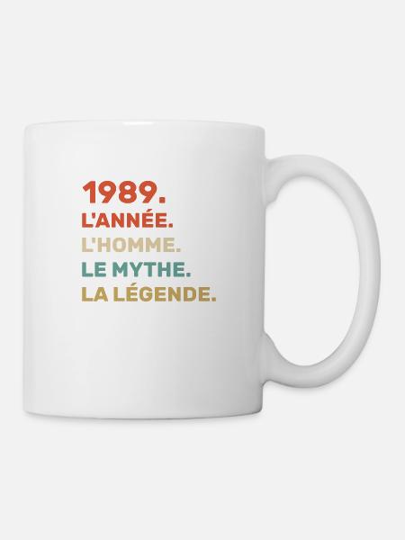 1989 l'année l'homme le mythe la légende - Mug blanc - blanc