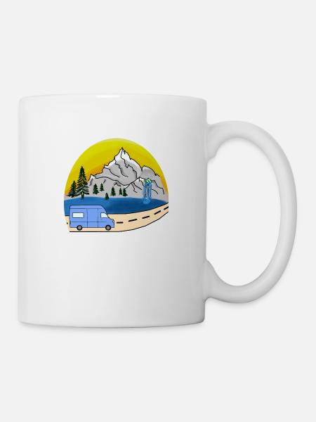 VAN LIFE VANLIFER NOMADS - Mug blanc - blanc