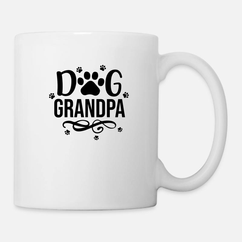 Chien Grand-père 01 - Mug blanc - blanc