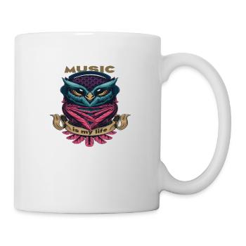 Music is my life - Tasse - Weiß - Rechts