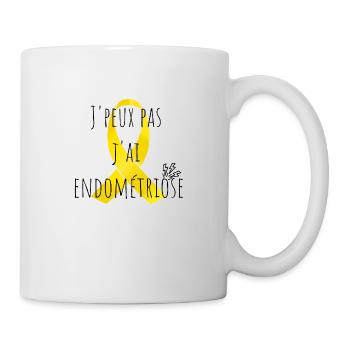 J'peux pas j'ai endométriose - Mug blanc - blanc - Droite