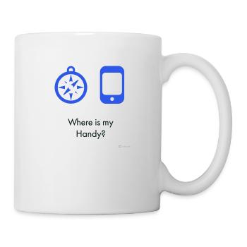 Where is my Handy? - Tasse - Weiß - Rechts