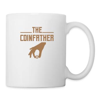 Bitcoin BTC, le Coinfather - Mug blanc - blanc - Droite