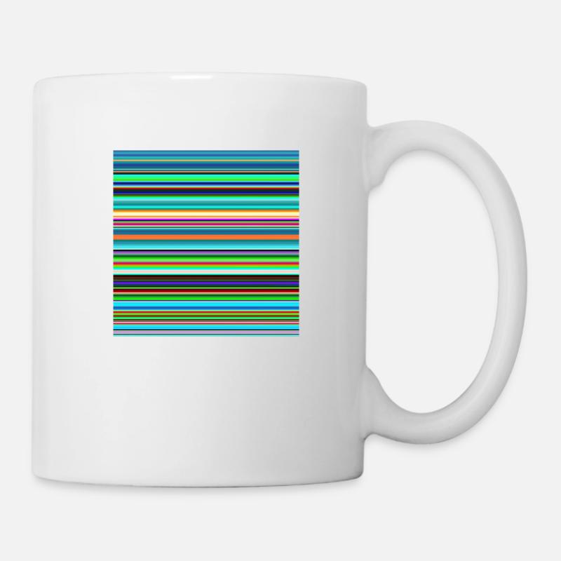 Streifenmuster 270421 - Tasse - Weiß