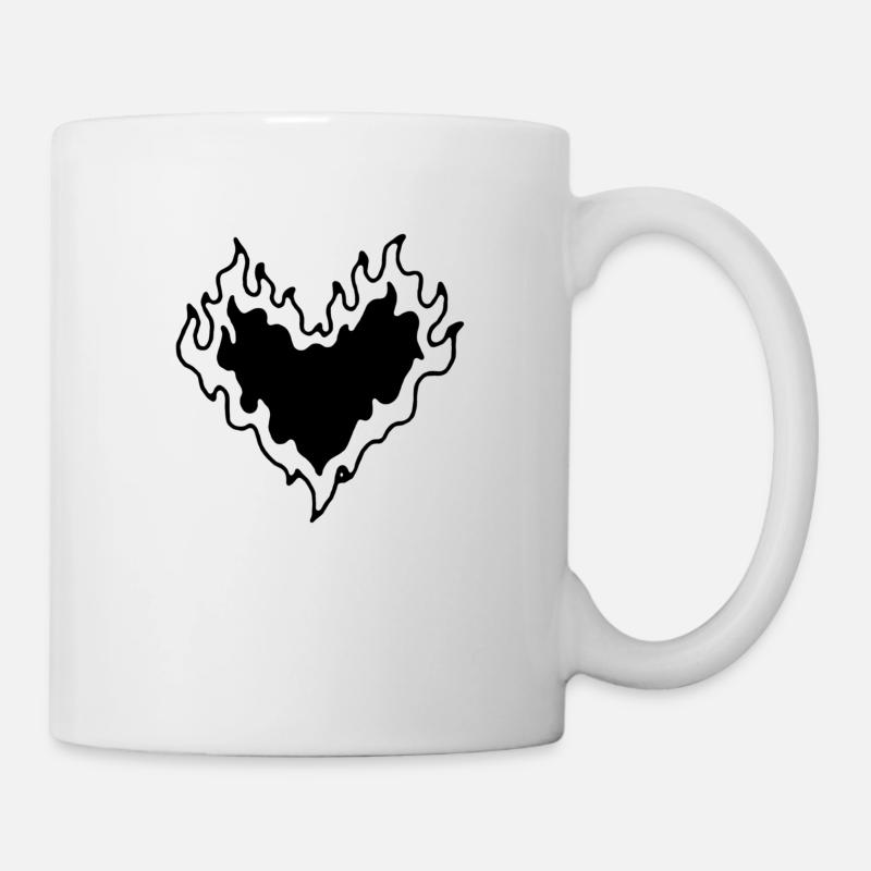Herzen - Tasse - Weiß