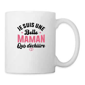Belle Maman Qui Déchire Cadeau Belle Mère Fête - Mug blanc - blanc - Droite
